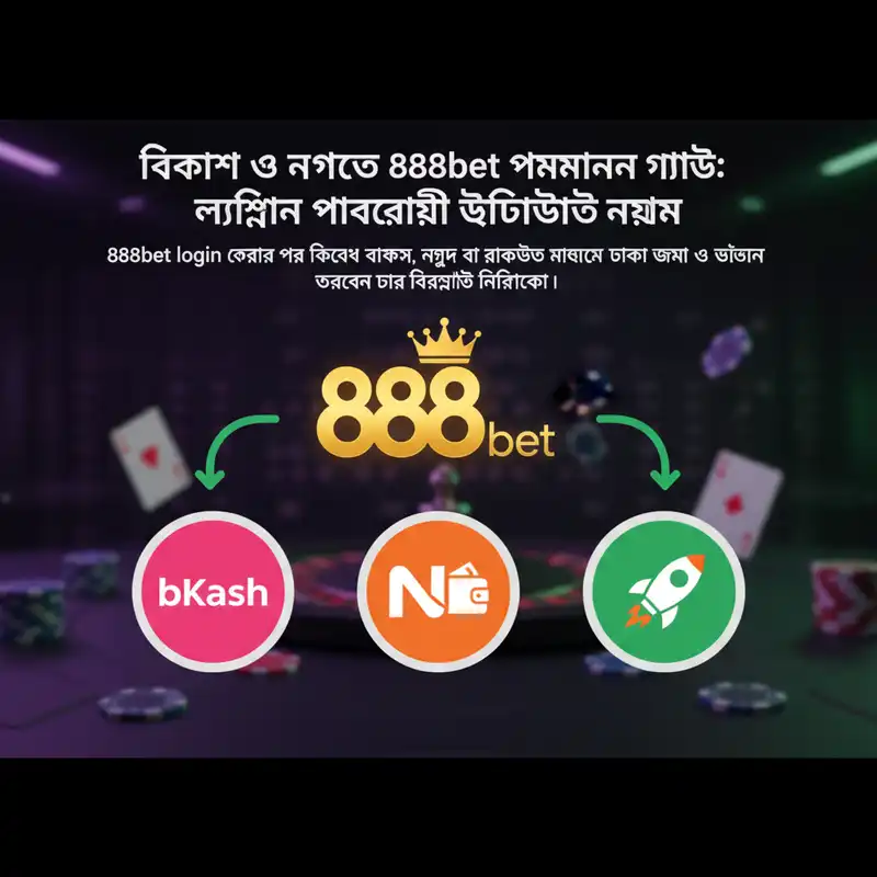 888bet login পেমেন্ট মেথড গাইড